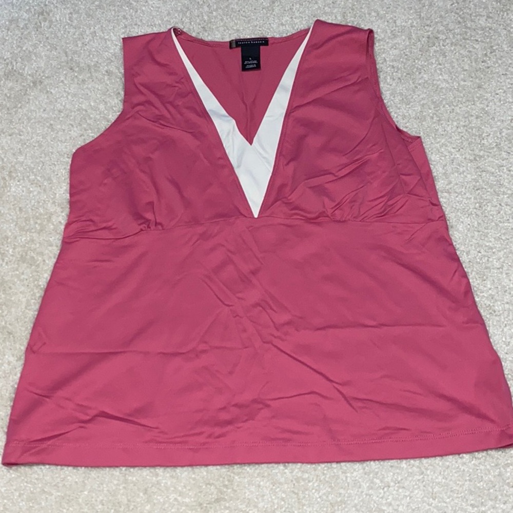 Dressy pink tank top size L